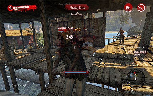 Założenia są bardzo proste - musisz pozbyć się wszystkich zombiaków przebywających w pobliżu Kitty i zaznaczonych na Twojej mapie (ikony czaszek) - Uratuj Kitty Poboczne zadania - Dżungla - Dead Island Riptide - poradnik do gry