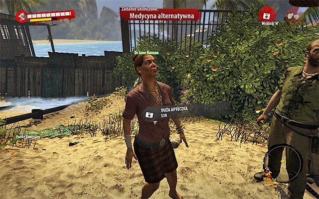 Dokończ eksplorację jaskini, a następnie powróć do wyjścia i wyrusz ponownie do obozowiska ocalałych w Wiosce Halai - Medycyna alternatywna Poboczne zadania - Dżungla - Dead Island Riptide - poradnik do gry