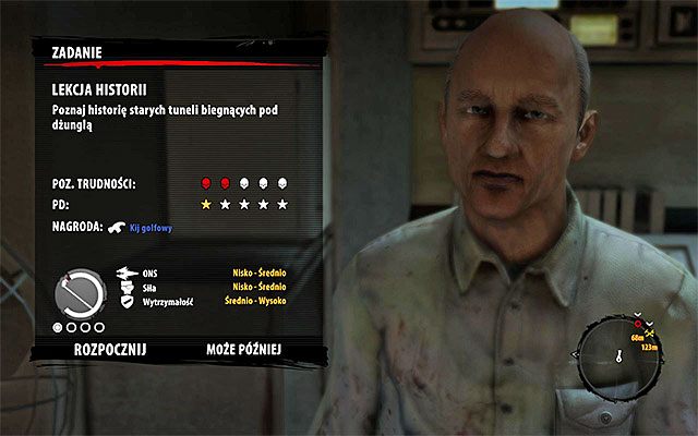 Szansa na rozpoczęcie tego pobocznego zadania pojawia się po zaliczeniu głównego zadania Dr Kessler, czyli po otrzymaniu mapy od doktora Kesslera przebywającego w Laboratorium BioSphere - Lekcja historii Poboczne zadania - Dżungla - Dead Island Riptide - poradnik do gry