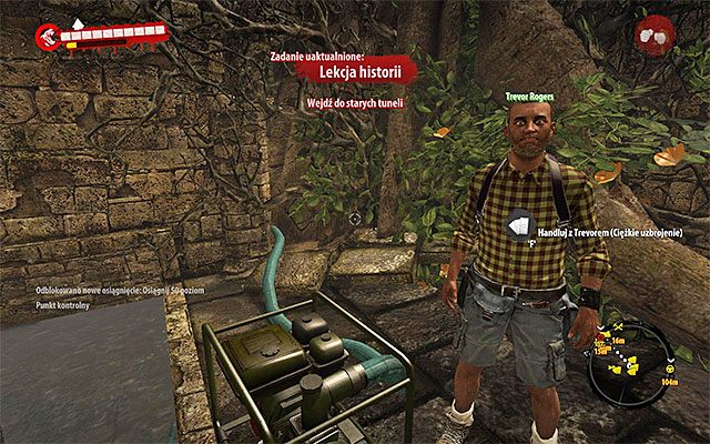 Do rozwiązywania tej misji możesz przystąpić dopiero po awansowaniu do szóstego rozdziału gry (główne zadanie Tunele), bo to właśnie wtedy zostanie odblokowany dostęp do Tuneli - Lekcja historii Poboczne zadania - Dżungla - Dead Island Riptide - poradnik do gry