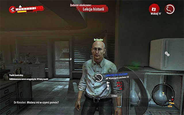Przy najbliższej nadarzącej się okazji musisz powrócić do lokacji Laboratorium BioSphere (najlepiej z wykorzystaniem opcji szybkiej podróży) - Lekcja historii Poboczne zadania - Dżungla - Dead Island Riptide - poradnik do gry