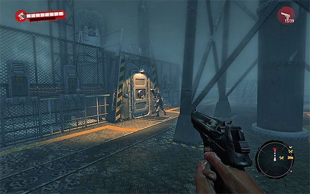 Musisz teraz powrócić do mijanej wcześniej czerwonej drabiny - Dotrzyj na mostek i do centrum dowodzenia Prolog - Sztorm - Dead Island Riptide - poradnik do gry