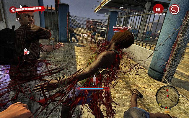 Już po rozpoczęciu walk (potwory nadbiegną z zachodu) przystąp do sukcesywnego eliminowania zombiaków - Rozejrzyj się po okolicy i zlikwiduj wszelkie zagrożenia Oblężenie terminalu - Dead Island Riptide - poradnik do gry