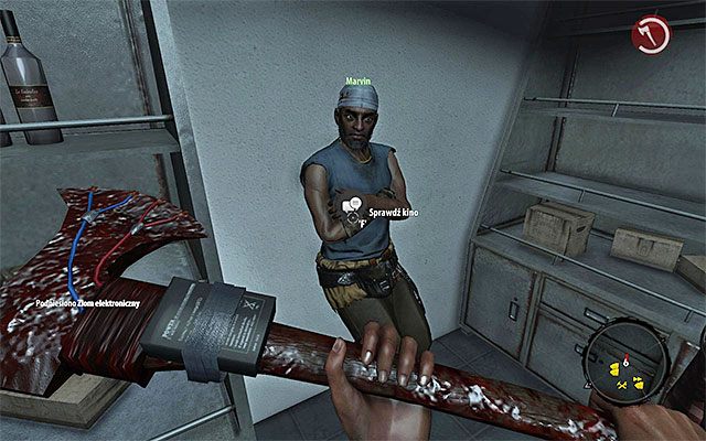 Marvina odnajdziesz w mijanym wcześniej warsztacie na wschód od przystani promowej, który jest teraz otwarty - Porozmawiaj z Marvinem Nowy w mieście - Dead Island Riptide - poradnik do gry