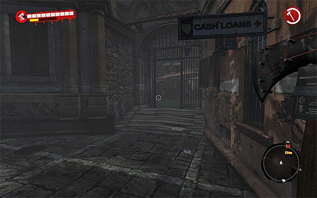 Przy pierwszej możliwej okazji skręć na zachód (powyższy screen), docierając po kilku chwilach do większego placu między budynkami, który będzie oczywiście okupowany przez nowe potwory - Idź do Bazy Wojskowej Zmilitaryzowana strefa - Dead Island Riptide - poradnik do gry