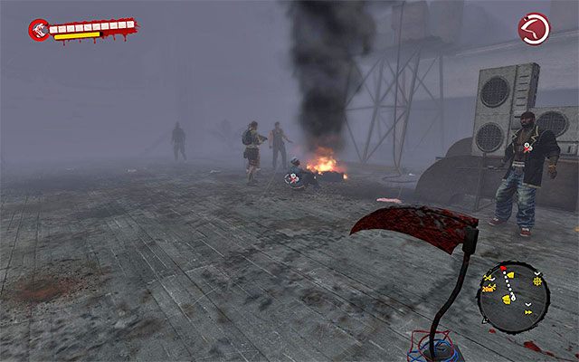 Po zbliżeniu się do budynku kina skorzystaj oczywiście z drabiny zlokalizowanej przy przednich drzwiach wejściowych - Wróć na dach kina Ewakuacja - Dead Island Riptide - poradnik do gry