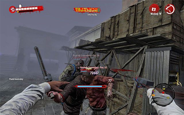 W drugiej części bitwy również czekają Cię starcia z oszalałymi szwendaczami i oszalałymi zarażonymi - Przetrwaj atak Ewakuacja - Dead Island Riptide - poradnik do gry