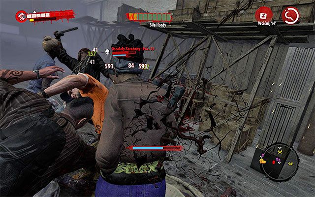 Do ostatniej części bitwy z Hordą awansujesz w momencie gdy pozostaną jedynie dwa fragmenty na jej pasku siły - Przetrwaj atak Ewakuacja - Dead Island Riptide - poradnik do gry