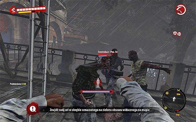 Założenia są bardzo proste - musisz pozbyć się wszystkich zombiaków zgromadzonych wokół rusztowania - Uratuj Kylea Poboczne zadania - Henderson - Dead Island Riptide - poradnik do gry