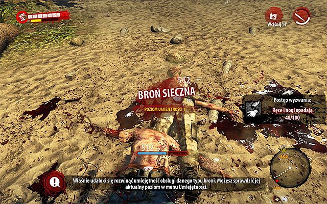Nowością w Dead Island Riptide jest możliwość podnoszenia swoich umiejętności w obsłudze konkretnych typów broni - Rozwój postaci i jej wyposażenie - Dead Island Riptide - poradnik do gry