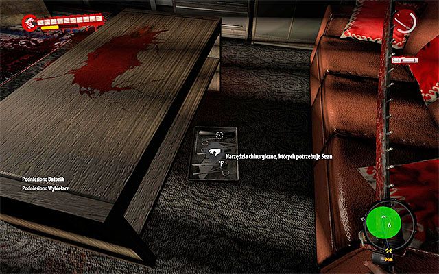 Zbadaj dokładnie pomieszczenie, w którym przebywał zarażony chirurg - Ostry dyżur Poboczne zadania - Henderson - Dead Island Riptide - poradnik do gry