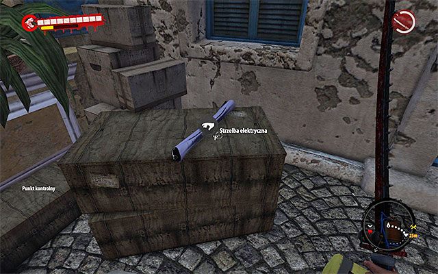 Zlokalizuj górny balkonik, na którym przebywa Eva powiązana z pobocznym zadaniem Martwi słabo tańczą - Projekty - Henderson (25 - 37) - Dead Island Riptide - poradnik do gry