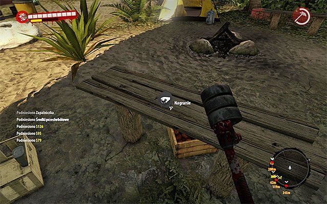 Do obozowiska prowadzi przejście pod skałami - Nagrania - Dżungla - Dead Island Riptide - poradnik do gry