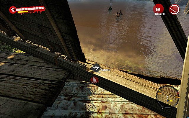 Po dotarciu w okolice szopy skorzystaj z drabinki i rozejrzyj się po okolicy za leżącym na podłodze nagraniem - Nagrania - Dżungla - Dead Island Riptide - poradnik do gry