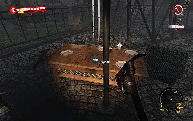 Poszukiwane nagranie leży na jednym ze stolików w centralnej części placu - Nagrania - Henderson - Dead Island Riptide - poradnik do gry