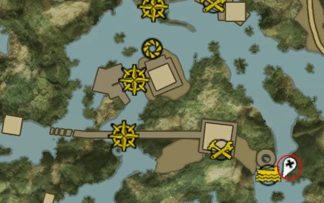 Projekt ukryto w domku na drzewie znajdującym się na bagnach, na wschód od Wiszącego Joe oraz Placówki Breri - Projekty - Dżungla (16 - 30) - Dead Island Riptide - poradnik do gry