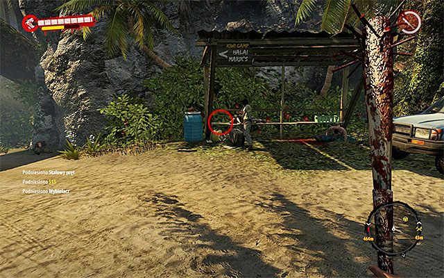 Rozpraw się z zombiakami i zbadaj przystanek autobusowy znajdujący się przy zaparkowanym pojeździe, pozyskując w ten sposób przewodnik - Przewodniki - Dżungla - Dead Island Riptide - poradnik do gry