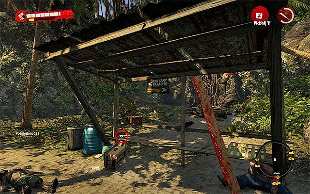 Rozpraw się z zombiakami i zbadaj przystanek autobusowy znajdujący się przy głównej drodze, pozyskując w ten sposób przewodnik - Przewodniki - Dżungla - Dead Island Riptide - poradnik do gry