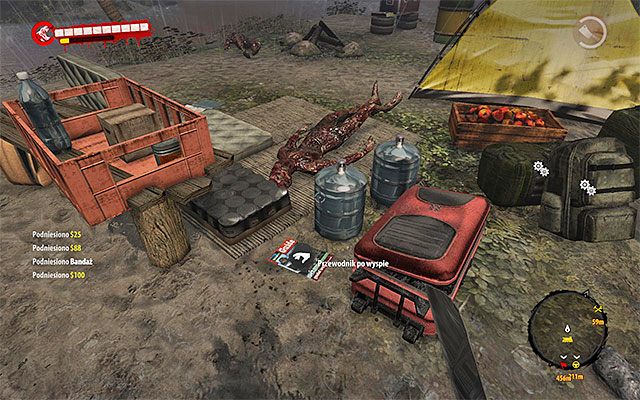 Dopłyń do wysepki (najlepiej z wykorzystaniem łodzi) i zbadaj główne obozowisko, odnajdując leżący na ziemi przewodnik - Przewodniki - Dżungla - Dead Island Riptide - poradnik do gry