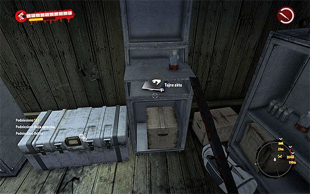 Po dotarciu do piwnicy rozpraw się z leżącymi na ziemi szwendaczami i rozejrzyj się za tajnymi aktami - Akta - Dżungla - Dead Island Riptide - poradnik do gry