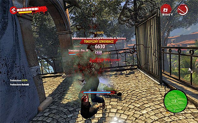 Ruszaj dalej, napotykając po drodze kilku toksycznych szwendaczy - Dotrzyj do doków Z prądem - Dead Island Riptide - poradnik do gry