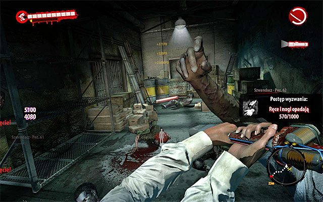 Przejdź po metalowej konstrukcji, a następnie kucnij żeby prześlizgnąć się do kolejnego korytarza - Znajdź drogę do doku Z prądem - Dead Island Riptide - poradnik do gry