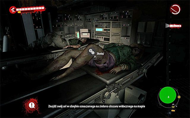 Na koniec podejdź do zmutowanych ciał leżących na pobliskich stołach i obejrzyj jedno z nich - Przeszukaj laboratorium Z prądem - Dead Island Riptide - poradnik do gry
