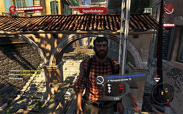 Eddie Zombinator powinien w międzyczasie powrócić na podest, na którym wcześniej stał i musisz po raz ostatni z nim porozmawiać - Superbohater Poboczne zadania - Henderson - Dead Island Riptide - poradnik do gry