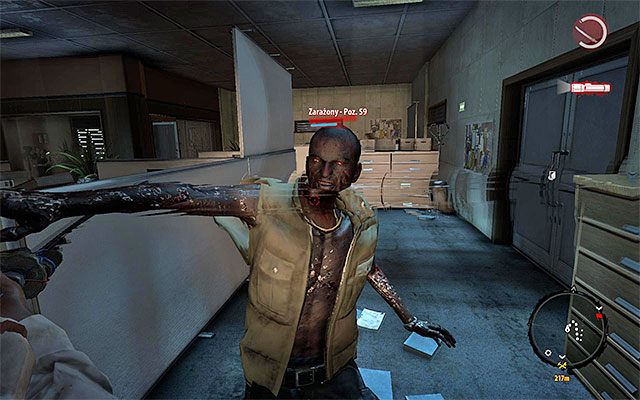 Rozpocznij eksplorację głównego obszaru banku, zajmując się eliminacją pojedynczych szwendaczy i zarażonych - Plan idealny Poboczne zadania - Henderson - Dead Island Riptide - poradnik do gry