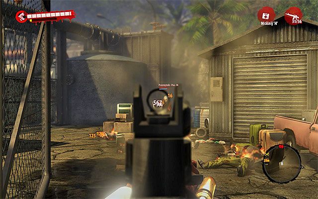 Po tym jak dostatecznie zbliżysz się do miejsca pobytu bandytów będziesz mógł wysłuchać krótkiej rozmowy - Plan idealny Poboczne zadania - Henderson - Dead Island Riptide - poradnik do gry