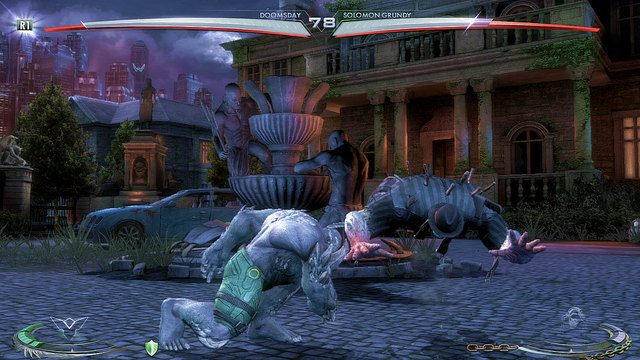 v+[3] - jest to podcięcie trafiające na nisko i powalające przeciwnika - Injustice: Podstawy walki - porady - Injustice Gods Among Us - poradnik do gry