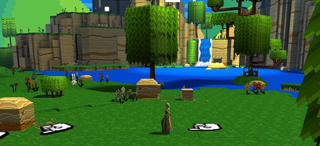 Pierwsza skrzynia, pierwszy Bauble oraz pierwsze ukryte pomieszczenie zaraz po rozpoczęciu gry - Start-Checkpoint 1 | World 1 - Zone 1 (Sunny Glade) w Guild Wars 2 - Guild Wars 2 - poradnik