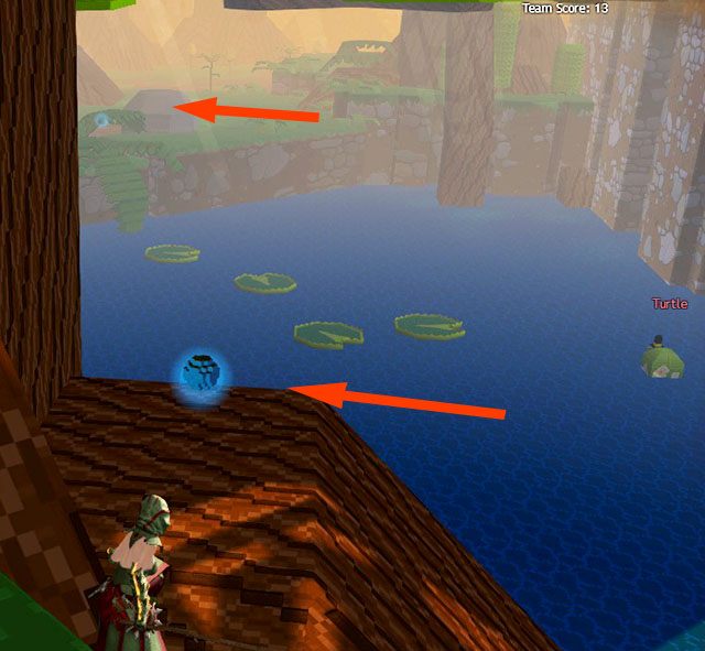 Bauble na korzeniu i po drugiej stronie małego bajorka - Checkpoint 2-3 | World 1 - Zone 2 (Dark Woods) w Guild Wars 2 - Guild Wars 2 - poradnik