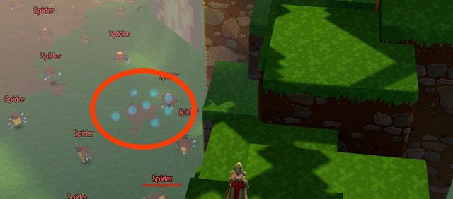 Polana z 8 Baublami i mnóstwem pająków - Checkpoint 2-3 | World 1 - Zone 2 (Dark Woods) w Guild Wars 2 - Guild Wars 2 - poradnik