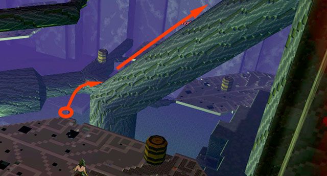 Trudny do wykonania skok na gałąź z jednym Baublem - Checkpoint 1-2 | World 1 - Zone 3 (Kingdom of Fungus) w Guild Wars 2 - Guild Wars 2 - poradnik