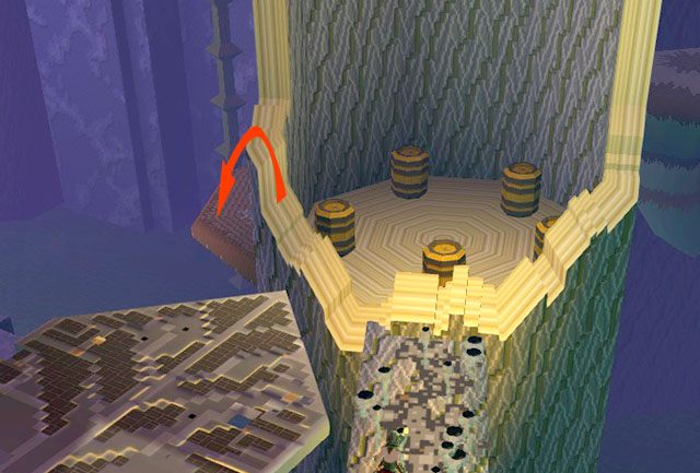 Za pionowym pniem seria skoków rozpoczynająca się od narośli - Checkpoint 2-3 | World 1 - Zone 3 (Kingdom of Fungus) w Guild Wars 2 - Guild Wars 2 - poradnik