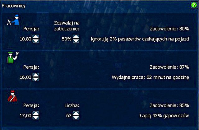 Sztab pracowniczy ma decydujący wpływ na reputację firmy - Pracownicy | Grupy społeczne, finanse i reputacja | Cities in Motion 2 - Cities in Motion 2 - poradnik do gry