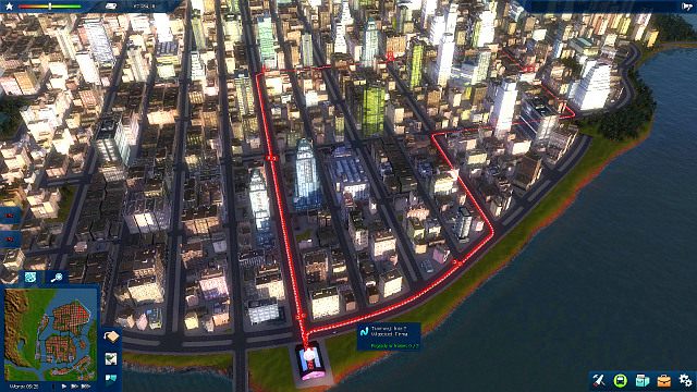 Budując tory pamiętaj, by trasa nie była przesadnie długa oraz o stawianiu przystanków na alei, a nie na chodniku - 1. Światła metropolii | Opis przejścia | Cities in Motion 2 - Cities in Motion 2 - poradnik do gry