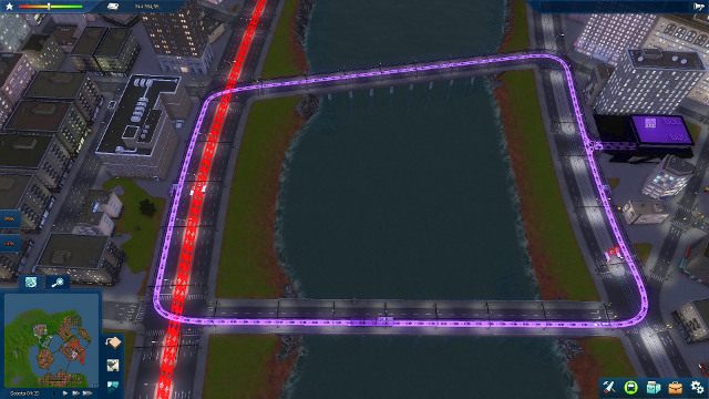 Między małymi wyspami na wschodzie, a główną częścią miasta znajdują się cztery jednokierunkowe mosty - 8. Potrzebna pomoc | Opis przejścia | Cities in Motion 2 - Cities in Motion 2 - poradnik do gry