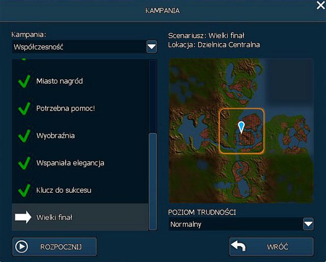 Lokacja - Dzielnica Centralna - 12. Wielki finał | Opis przejścia | Cities in Motion 2 - Cities in Motion 2 - poradnik do gry