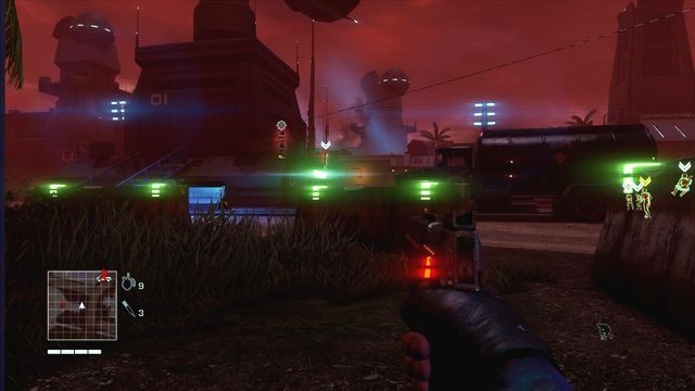 Wyjdź z budynku w stronę wieży i skręć w prawo - 1 - You got time to duck? | Zadania główne | Far Cry 3 Blood Dragon - Far Cry 3: Blood Dragon - poradnik do gry