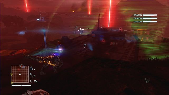 Po raz kolejny musisz wykorzystać cyberserca, aby zwabić smoki - 2 - Theyre hee-eere! | Zadania główne | Far Cry 3 Blood Dragon - Far Cry 3: Blood Dragon - poradnik do gry