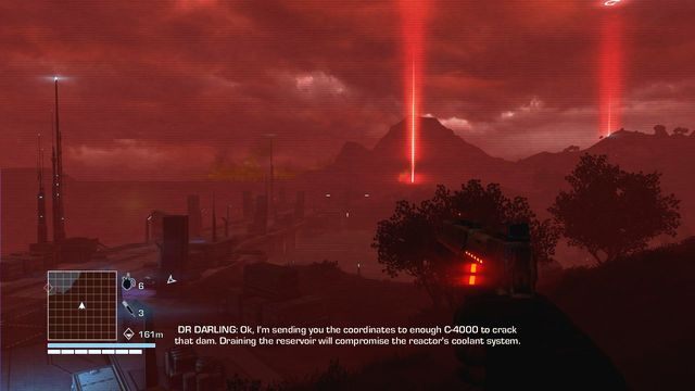 Udaj się do w kierunku bieżącego celu oznaczonego na mapie (skorzystaj z samochodu aby przyspieszyć podróż) - 3 - Punch it | Zadania główne | Far Cry 3 Blood Dragon - Far Cry 3: Blood Dragon - poradnik do gry