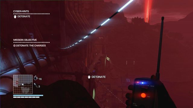 Gdy znajdziesz się z bezpiecznym miejscu, odpal ładunki - 3 - Punch it | Zadania główne | Far Cry 3 Blood Dragon - Far Cry 3: Blood Dragon - poradnik do gry