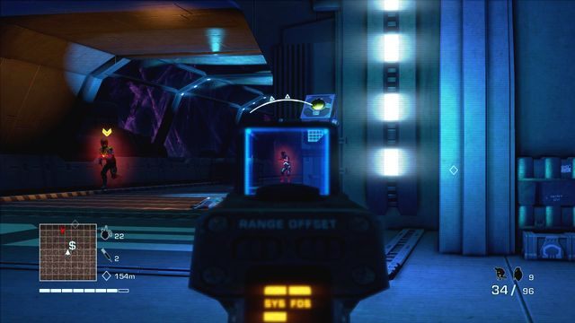 Po otwarciu drzwi zostaniesz zaatakowany przez żołnierzy wroga oraz robo psy - 4 - What is this shit? | Zadania główne | Far Cry 3 Blood Dragon - Far Cry 3: Blood Dragon - poradnik do gry