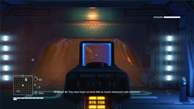 Zanim winda zjedzie na dół będziesz musiał stawić czoła smoczycy, której jaja niedawno zniszczyłeś - 4 - What is this shit? | Zadania główne | Far Cry 3 Blood Dragon - Far Cry 3: Blood Dragon - poradnik do gry