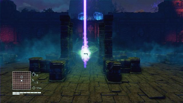 Wejdź w otwarte drzwi, przejdź przez korytarz i zabierz pistolet widoczny w świecącym kręgu pośrodku planszy - 6 - Summon the plague | Zadania główne | Far Cry 3 Blood Dragon - Far Cry 3: Blood Dragon - poradnik do gry