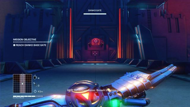 Po odzyskaniu kontroli nad postacią znajdziesz się na wprost bazy, w której ukrył się Sloan - 7 - I must break you | Zadania główne | Far Cry 3 Blood Dragon - Far Cry 3: Blood Dragon - poradnik do gry