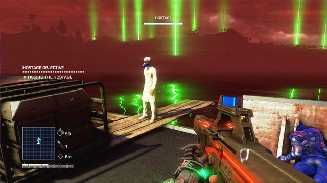 Zanim przystąpisz do oswobadzania naukowca, poświęć chwilę na znalezienie [X:530 - Everyones on a boat | Far Cry 3 Blood Dragon - Far Cry 3: Blood Dragon - poradnik do gry