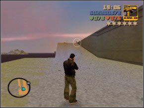 Płyń za boję, zdejmij Kolumbijczyka po prawej z M16 i wróć za stery łódki, po lewej będzie można wyjść na brzeg - 14 - Asuka | Grand Theft Auto 3 - Grand Theft Auto 3 - poradnik do gry